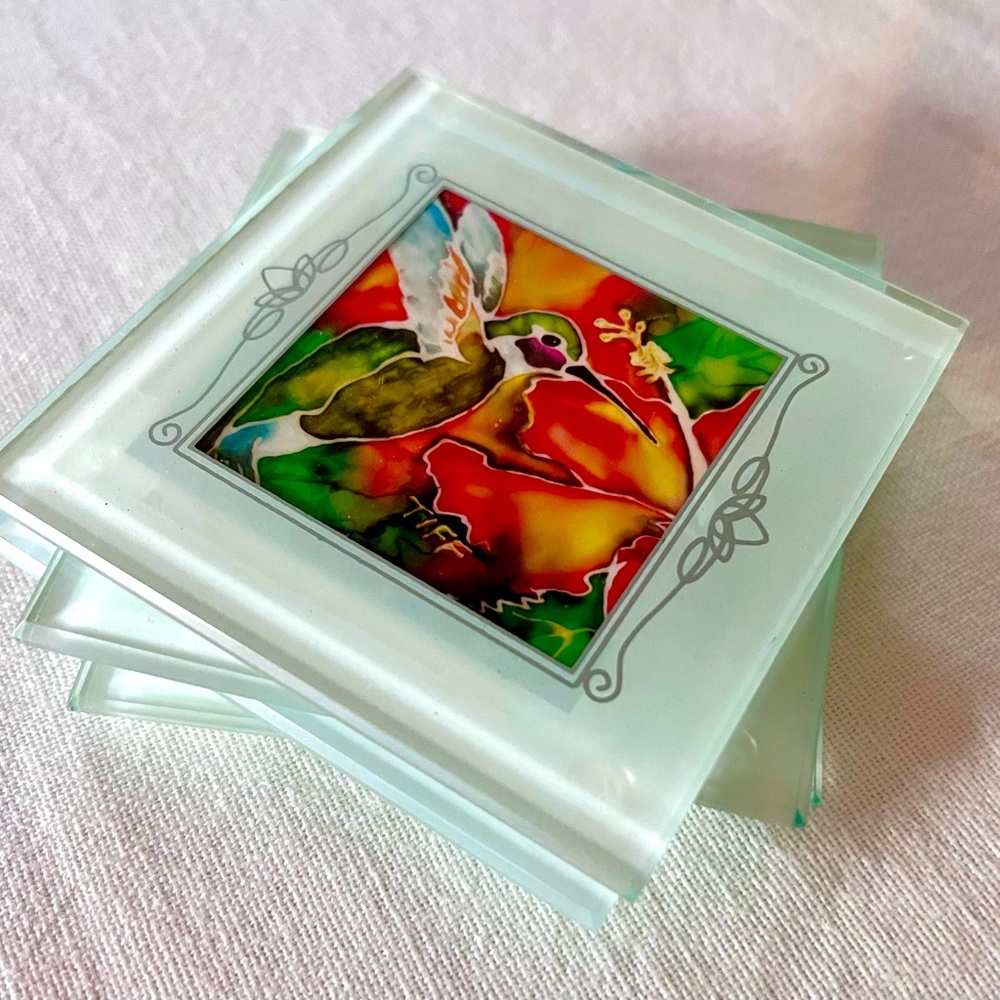 Hummingbird coasters - Picture 2 of 3